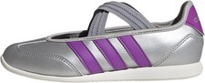 adidas Unisex-Child Barreda Mary Jane J/ Silver Metallic/Purple Burst/Off white