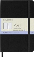 Moleskine Art Plus Sketchbook, Large, Plain, Black, Hard Cover 5 X 8. 25 by...