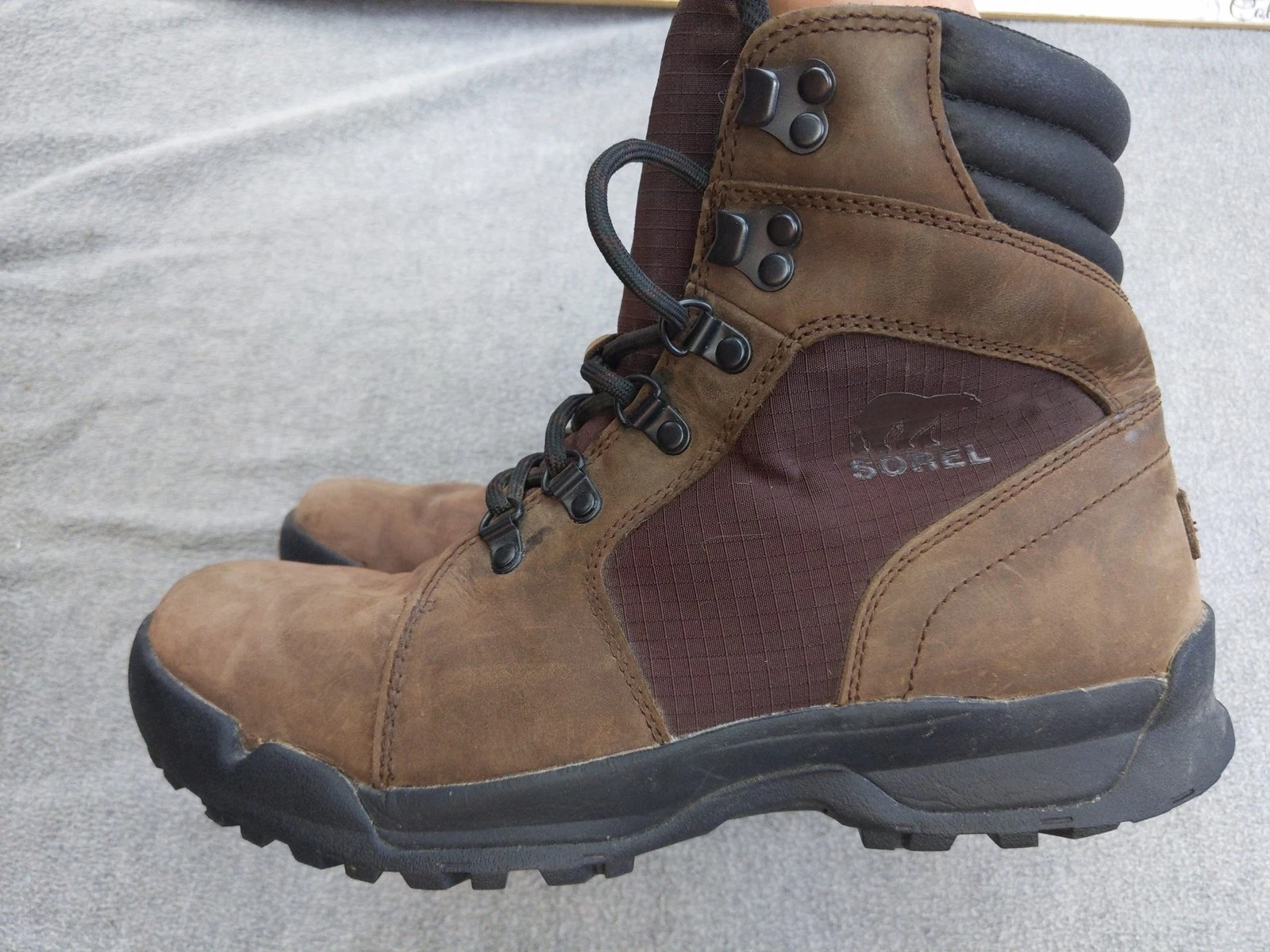Sorel Boots Shoes Mens Size 9 Brown Waterproof LM5327-908 Hiking Trail Outdoor