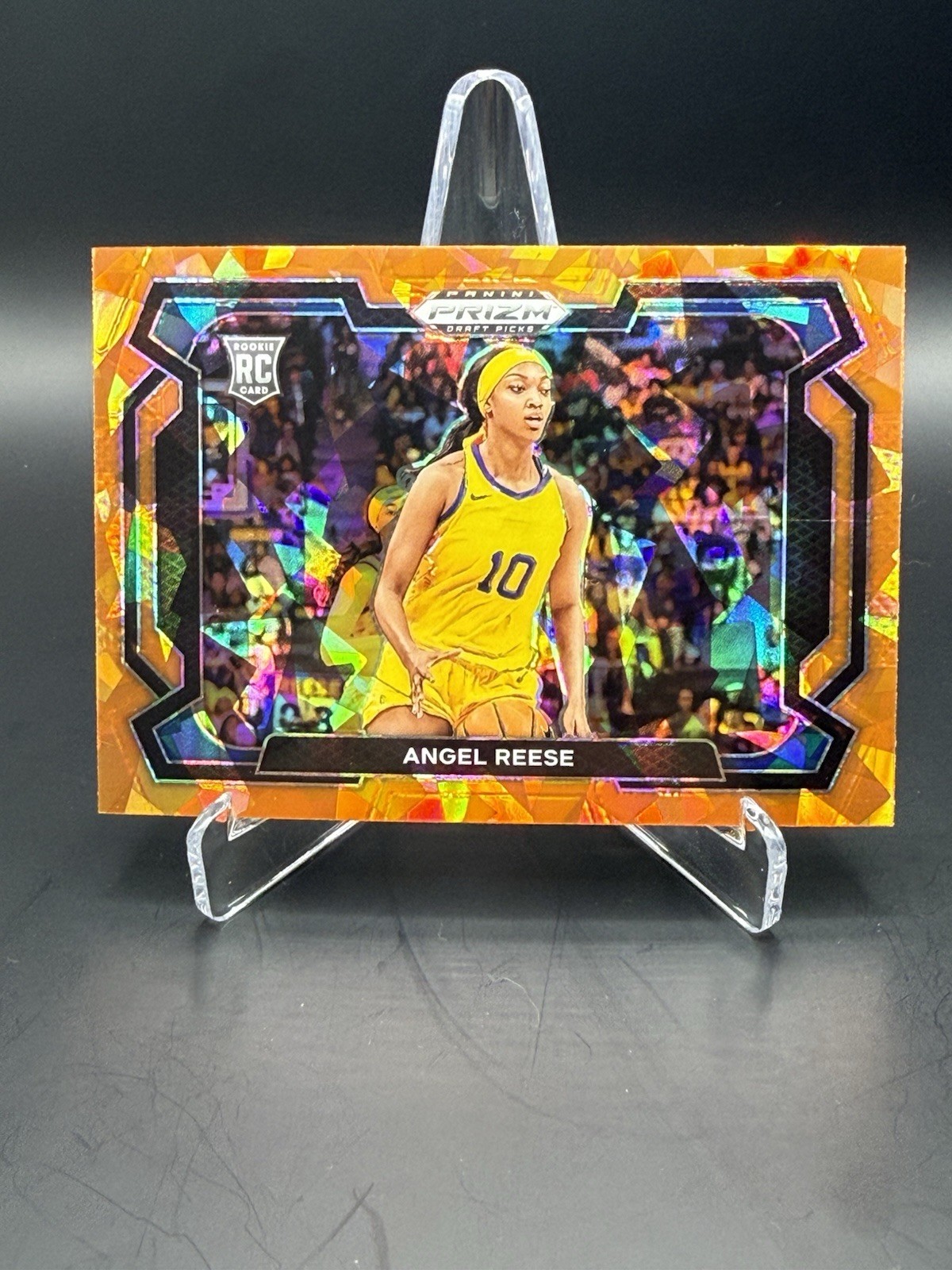 2024-25 Panini Prizm Draft Picks - Angel Reese #38 Orange Ice Prizm...