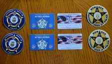 ( 8 Piece ) F.O.P. RETIRED Member Lot w/ Courtesy Cards - UV Transfer Decals