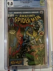 AMAZING SPIDER-MAN #124: CGC 9.0 WHITE PAGES: 1ST MAN-WOLF: MARVEL 1973