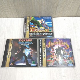 SEGA SATURN CONSOLE JAPAN WHITE Bundle with 6 Games 1 Controller HST-3220 Tested