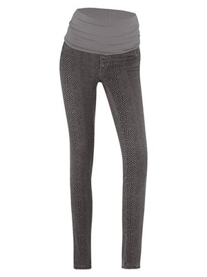 Bellybutton Maternity Damen Umstandshose mit Tiermuster, Grau