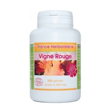 GELULES VIGNE ROUGE BIO feuille 200 gélules dosées à 250 mg.