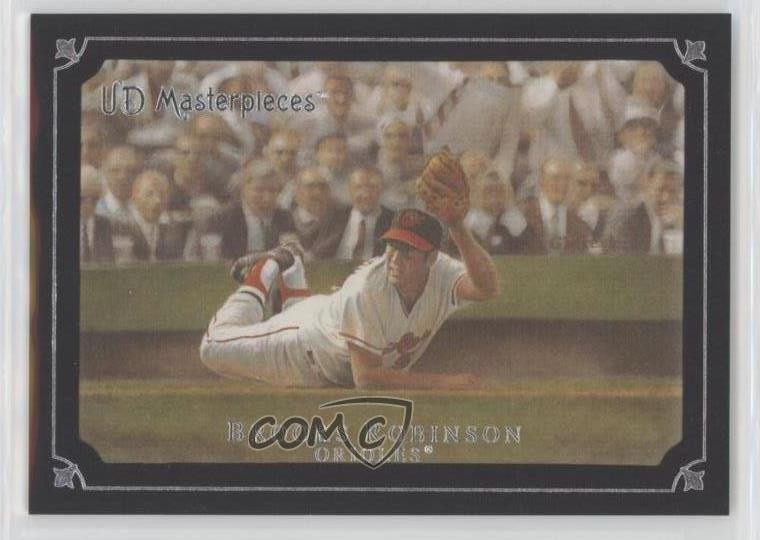 2007 UD Masterpieces Black Linen Frame 49/99 Brooks Robinson #13 HOF 7v7