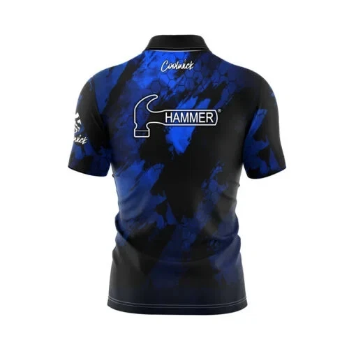 Custom Name Hammer Black Widow Royal Blue Bowling Jersey Short & Long Sleeve