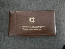 USA TWO DOLLAR BICENTENNIAL BILL first day of issue 4/13/1976  (plus extras)