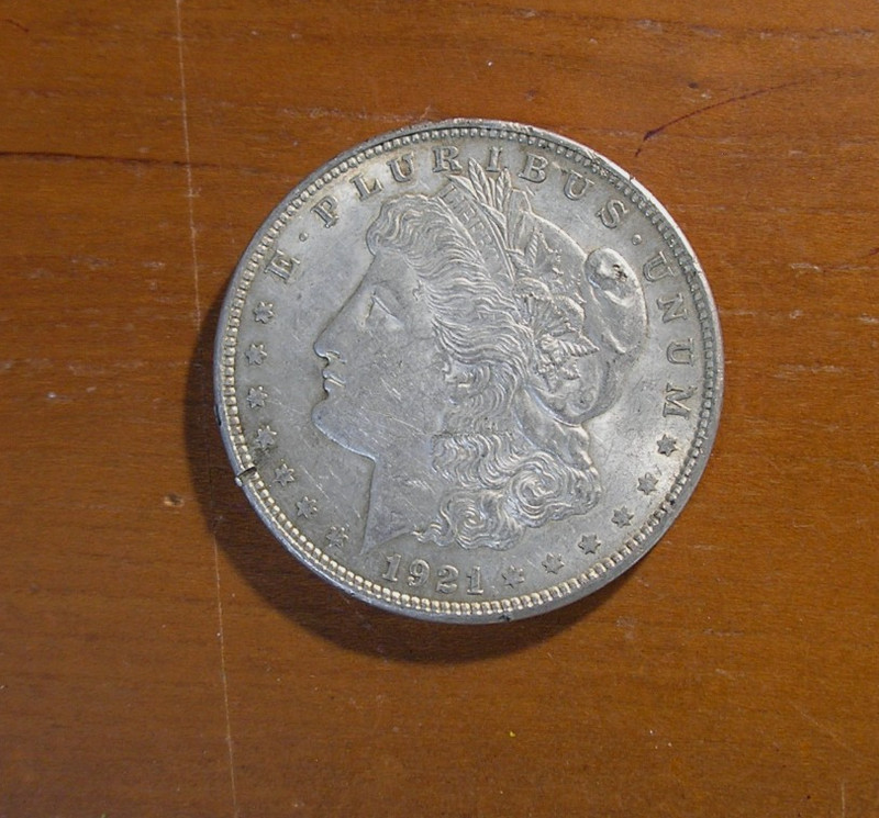 1921-P  $1 Morgan Silver Dollar   XF  circulated