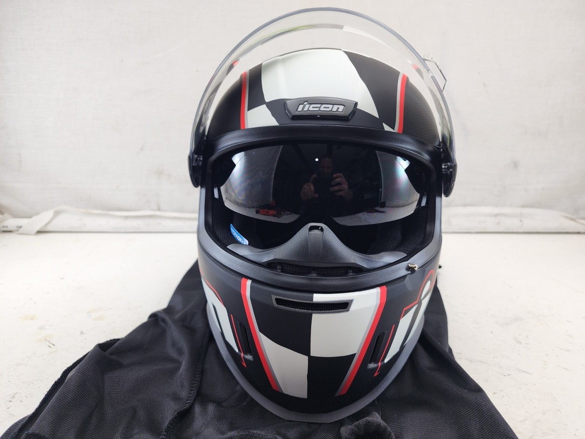 NEW Icon Airform Death or Glory Skull Full Face Helmet - Size S