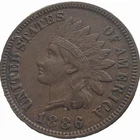 1886 Indian Head Penny Type 1  EF