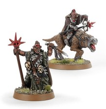LottoR Warhammer Orco Sciamano su Guerra Pro Commissione Dipinta