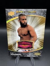 2021 Upper Deck AEW Spectrum Dark Auto Memorabilia 1/1 Lee Johnson #82