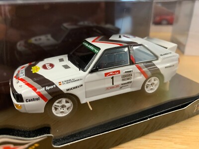 1/24 Altaya 1985 Audi S1 Quattro #5 Winner Rally Sanremo Audi Sport Walter Röhrl, Christian Geistdörfer Car Model