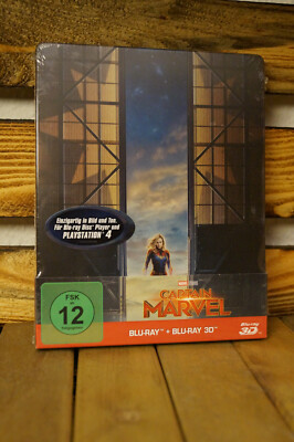 CAPTAIN MARVEL 2-Disc Set 3D + Blu Ray Steelbook NEU/OVP siehe Bilder