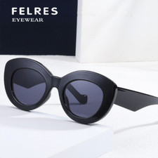 Oval Thick Frame Fashion Sunglasses Women Outdoor Driving Shade Glasses UV400