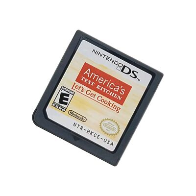 America's Test Kitchen: Let's Get Cooking (Nintendo DS, 2010) Game Cartridge
