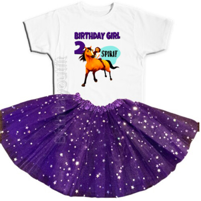 Spirit Riding Free Birthday Party 2nd Tutu Outfit Personalized Name option