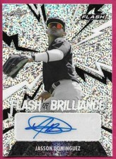 2021 Leaf Flash Baseball JASSON DOMINGUEZ #FB-JD1 Flash of Brilliance Autograph