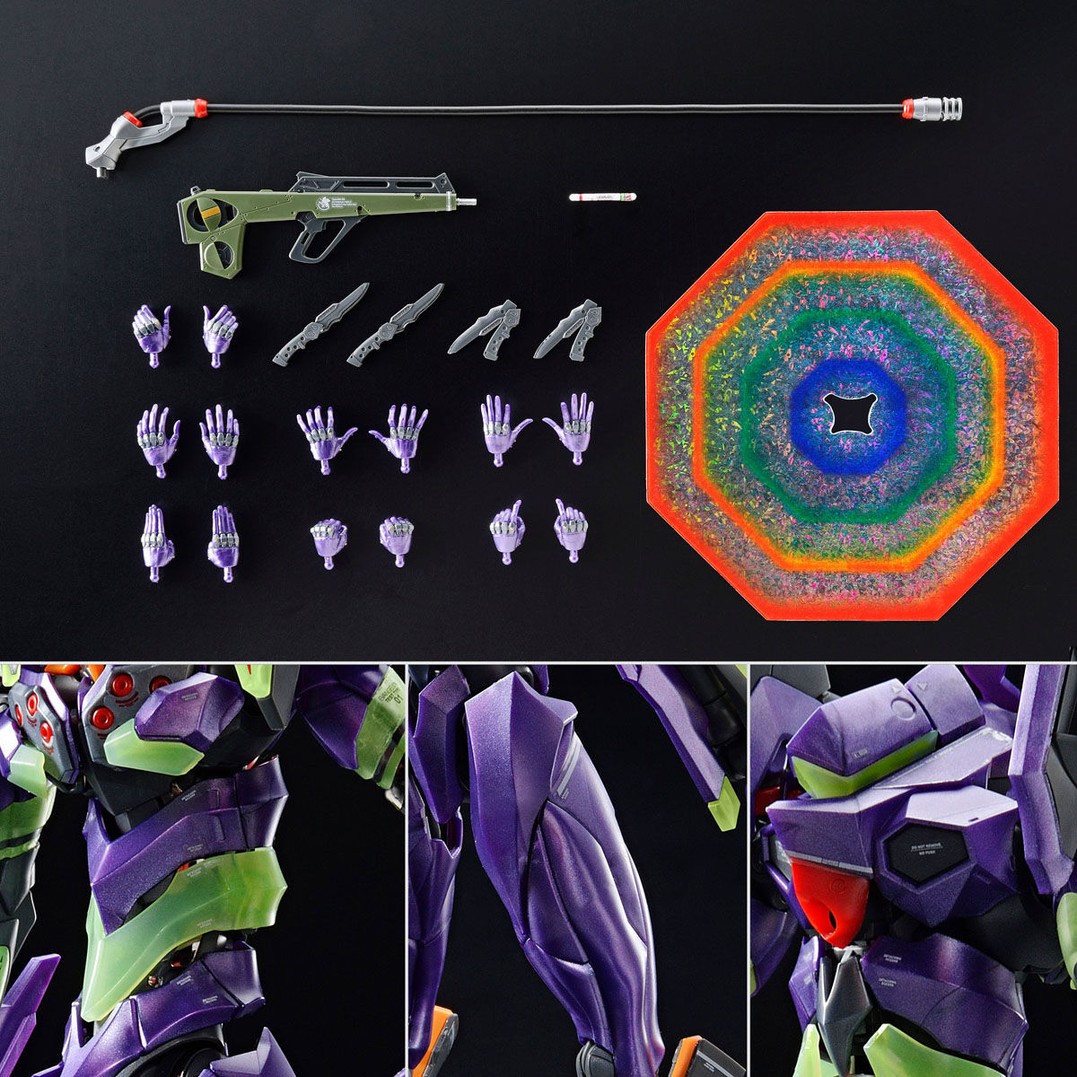 Bandai RG Evangelion Type-01 Night Combat Color EVA 1/144 New in