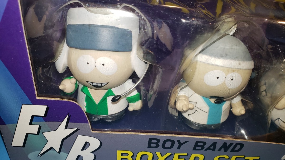 SOUTH PARK Boy Band Fingerbang Cartman, Stan, Kyle, Kenny Mezco