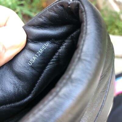 ★Vince (Men)★Fynn★Black Glove Nappa Leather VINCE Fynn Glove Sneakers 12 M Men's Lace Up Black Shoes Mid