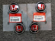 JDM Nero Rosso Set di 4 Tappi Centrali Ruota 62mm per Honda CR-V HRV 2023-2025
