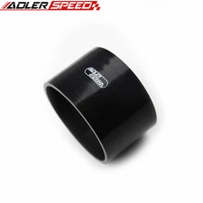 NEW 4Ply 3.5" ID Straight Black Silicone Hose Turbo Coupler Pipe L=76.2mm US