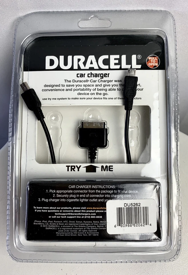 Cargador de coche DURACELL - Multi conectores, modelo #DU5218 Foto 3 de 4