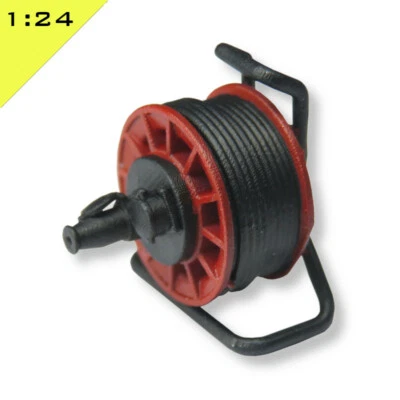 3D PRINTING CORNER 1x 3D Gedruckte VERLÄNGERUNGSKABELROLLE 1:24 Maßstab Modell Miniatur Diorama Landschaft