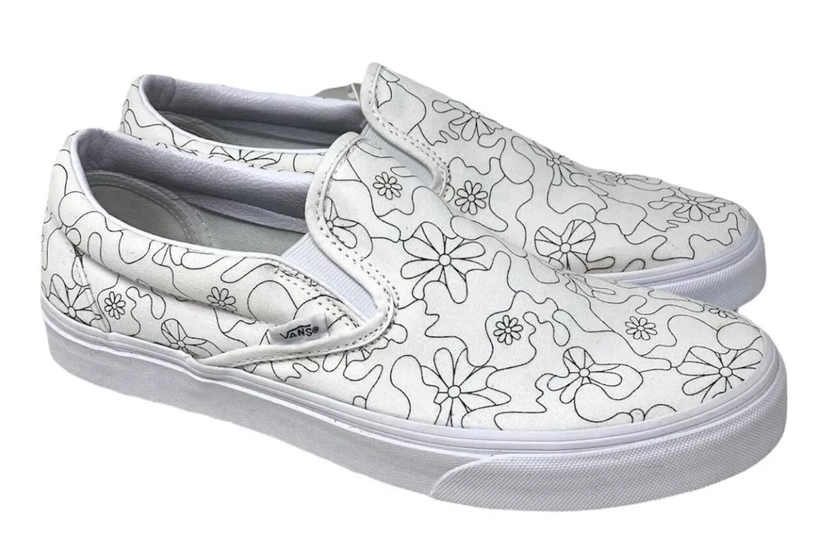 Daisy vans cheap slip on