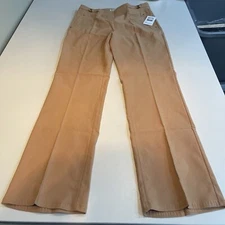 89th Madison Women's Mid-Rise Straight Leg Luxe Pull-On Pants Brown M