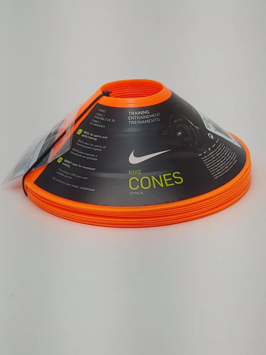 Nike Training Cones, Brand New - Orange (10 Pack) -  Football/Basketball/Soccer