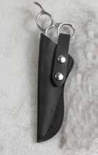 knife scissors tip shears bag case cover sleeve cow Leather Customize black H309