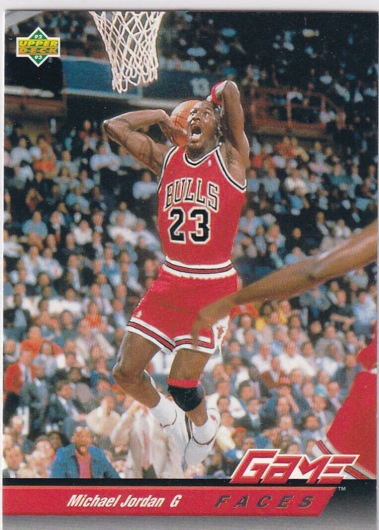 1992-93 Upper Deck Card #488 Michael Jordan (Game Faces)