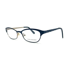 WM 3011 BL Blue Womens Oval Full Rim Spotted Eyeglasses 52-17 130