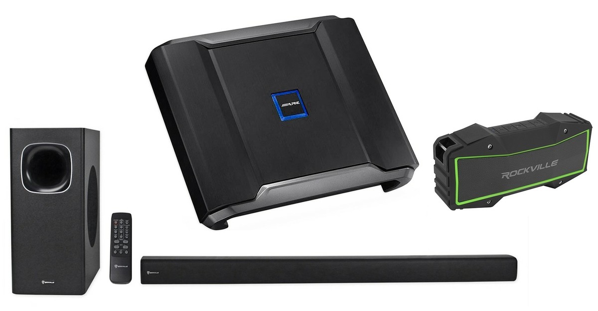 ALPINE R-A75M 750w RMS Mono Car Audio Amplifier+Home Soundbar+