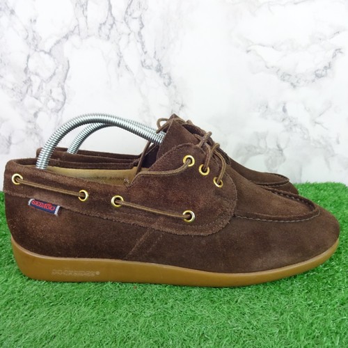 Sebago Zapatos 7.5 Para Hombres Marrón Alpargatas Barco Gamuza Verano Vacaciones Dockside - Imagen 7 de 12
