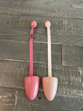 Vintage Wooden Shoe Adjustable Form Pink Tree Stretcher JH6