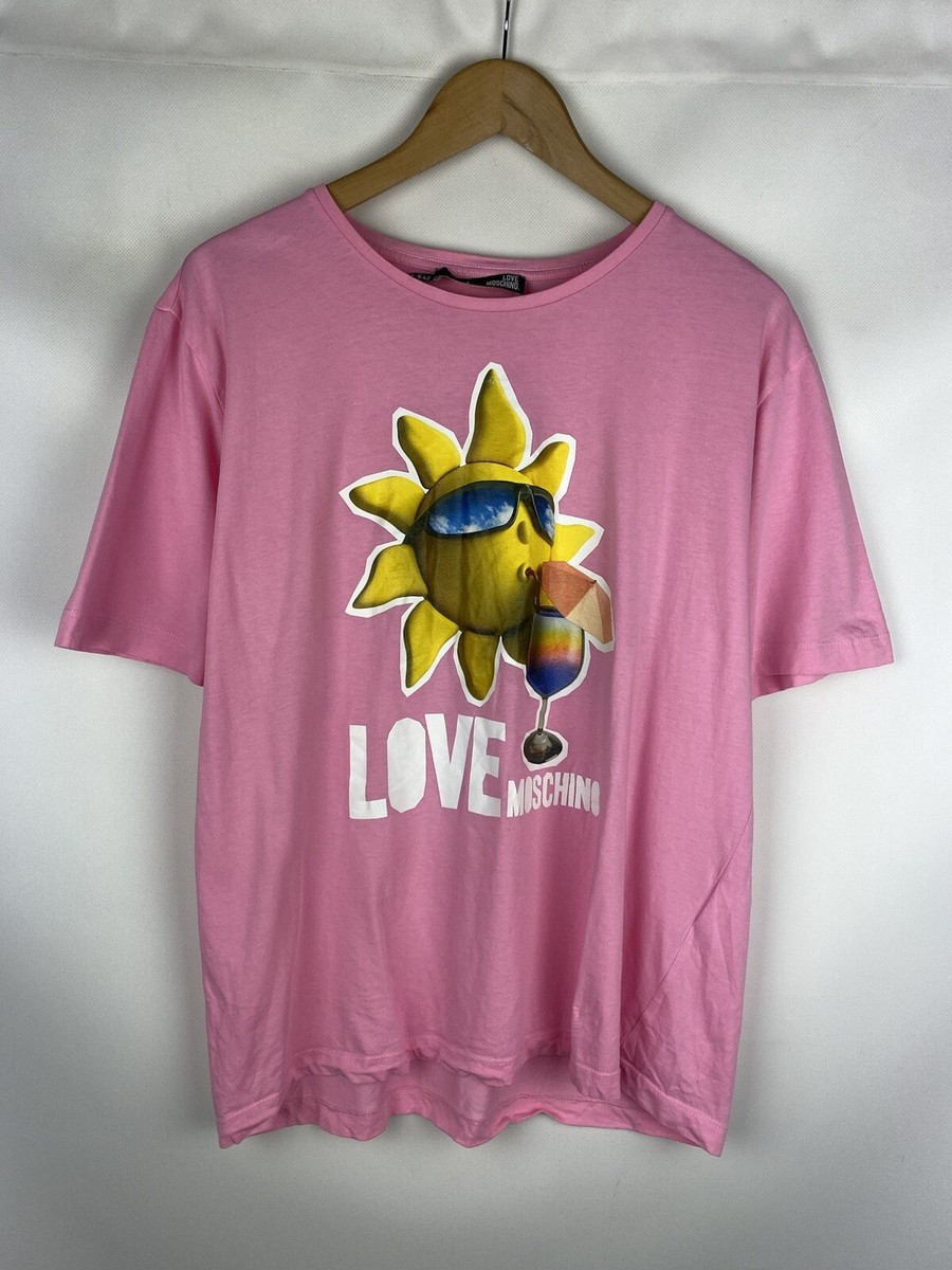 Love Moschino ladies big logo oversized t shirt size US I 42
