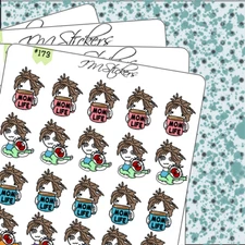 Mom's Life Hand Drawn Planner Stickers Organizer Journal