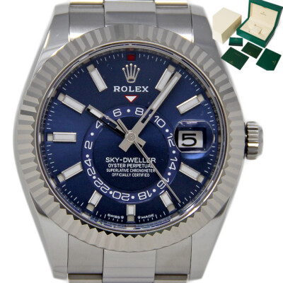 Rolex New Sky-Dweller 336934 Blue Steel Gold FACTORY WARRANTY DATED2024 #RL614.1