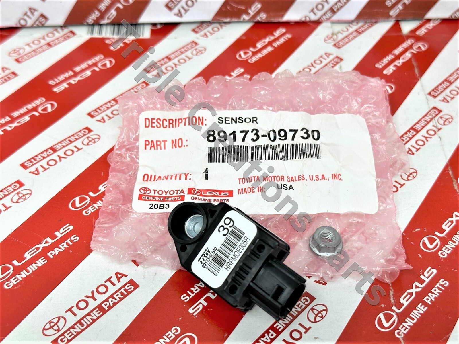 TOYOTA GENUINE OEM 89173-09730 SENSOR ASSY, SAFETY DEVICE  