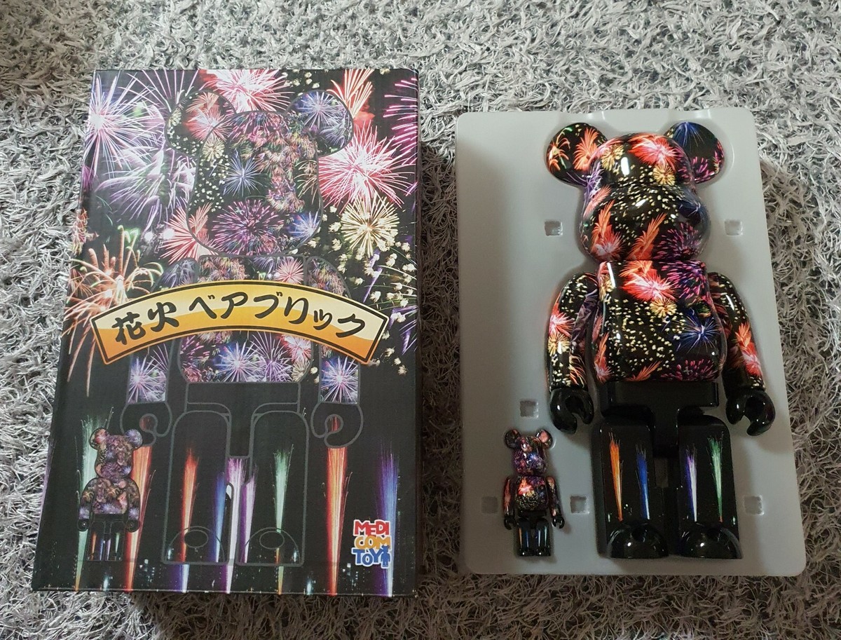 MEDICOM TOY - BE@RBRICK 花火 100% & 400% Bearbrick Fireworks 100%&400% Medicomtoy BE@RBRICK fire