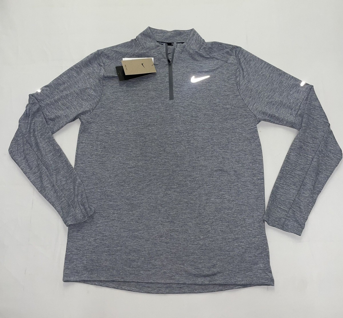 Nike Men's Dri-FIT Element 1/2 Zip Running Long-Sleeve Shirt Size Large))