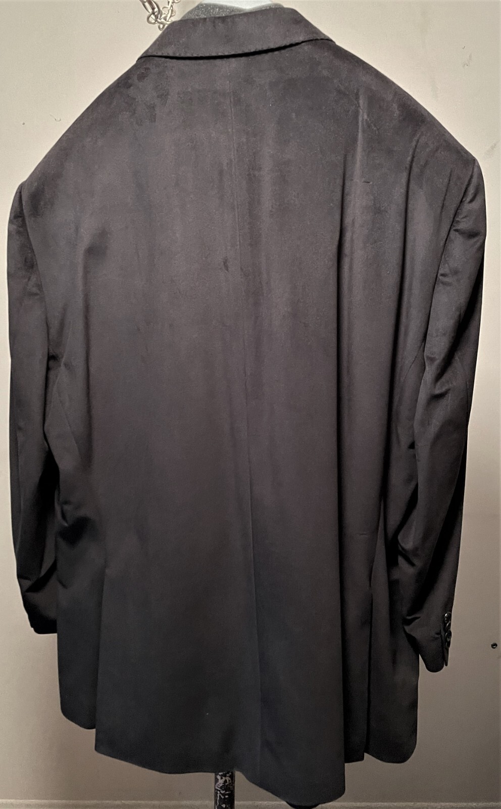 MEN'S CALVIN KLEIN BLACK MICROFIBER SPORT COAT/BLAZER SIZE 52R -MINT- image 2