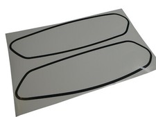 Hercules M5 Optima Prima Tank Rahmen Aufkleber ZierrandSET Tankaufkleber Schwarz