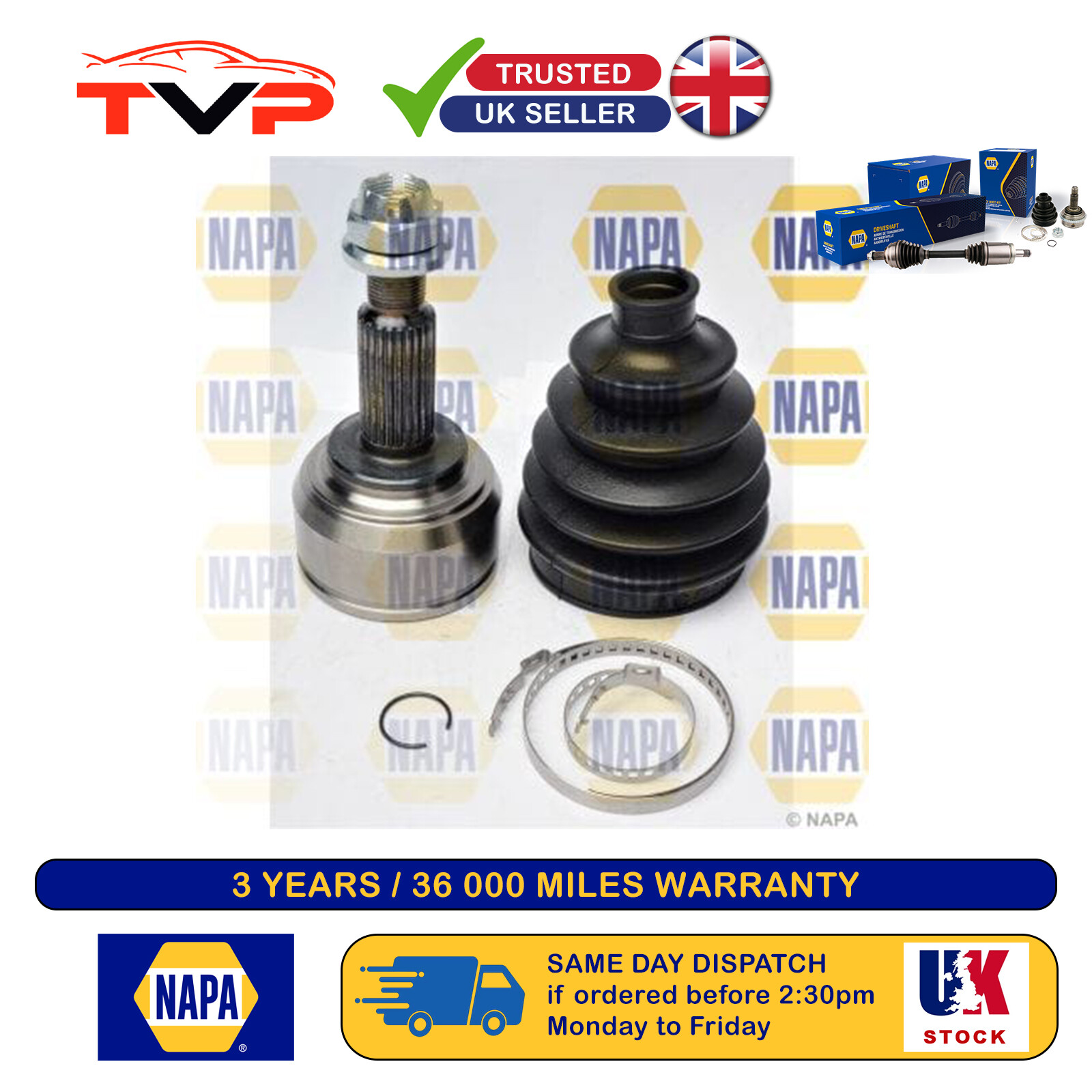 Napa Cv Joint For Renault Captur 2013-2024 1.5 Ncv1227 - Image 6