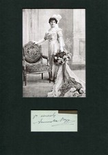 NOVELIST Baroness Oerczy autograph, signed album page mounted