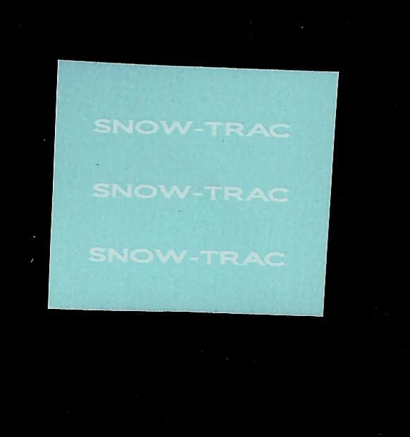 MATCHBOX TRANSFERS/DECALS - 35b SNOW-TRAC